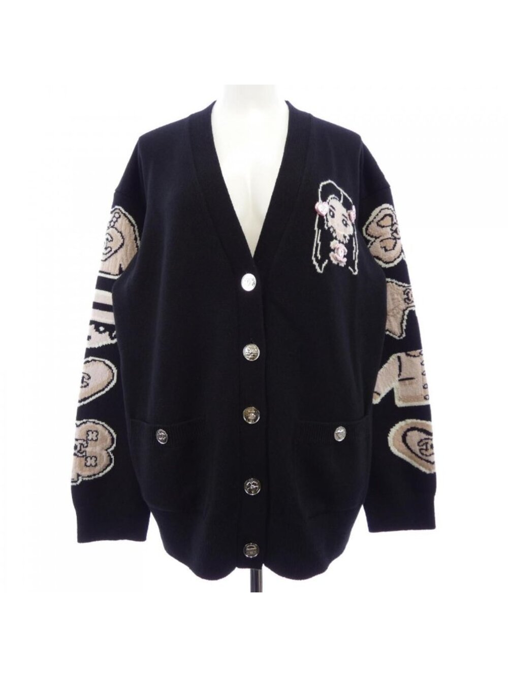 Chanel 25B Cardigan Black